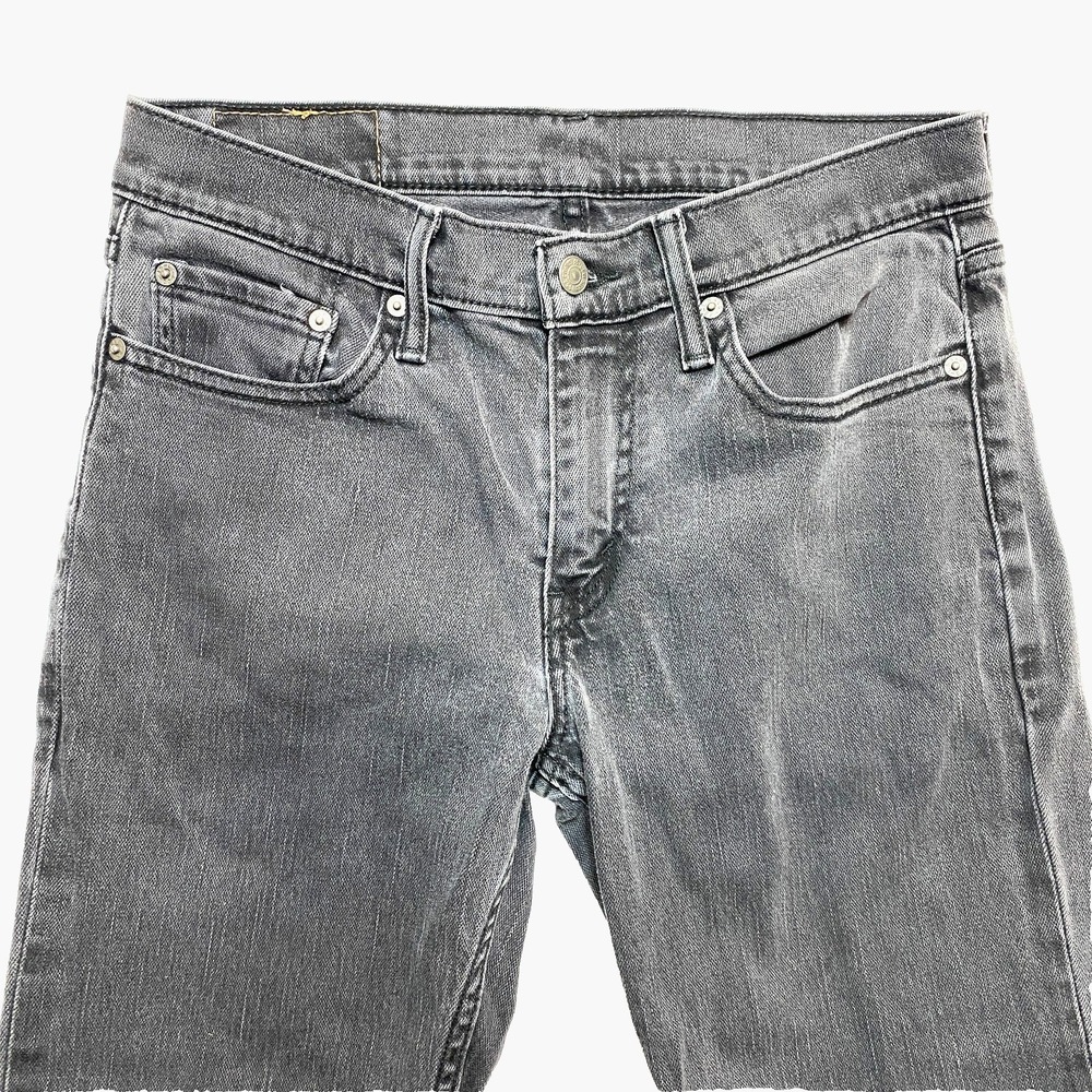 Levis 514 Denim Jeans Mens 30 Gray Straight Leg - Picture 1 of 12